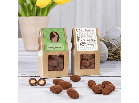 Oster-Edition - Mini Faltschachtel - Trüffelmandeln mit Kakao