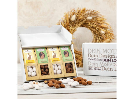 Geschenkkarton mit 4 Premium Snacks - Oster-Edition