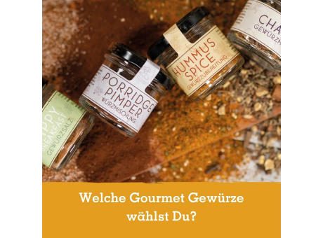 Gourmetkästchen mit 2 Gourmet Gewürzen im Glas