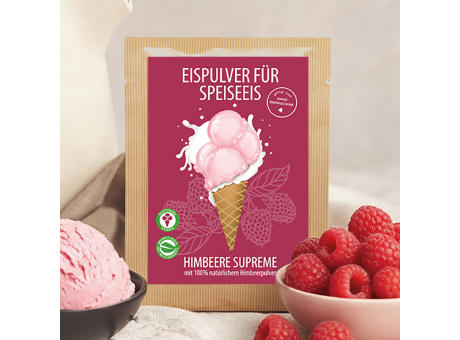 Eispulver Himbeere Supreme im Portionsbeutel 30g