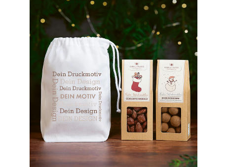 2 Premium Snacks im Baumwollsäckchen - Weihnachts-Edition