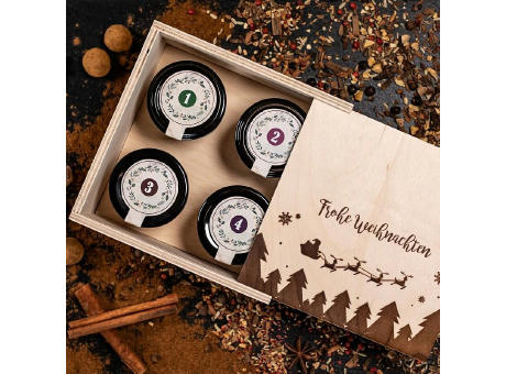 Adventskalender mit 4 Weihnachts-Spezialitäten