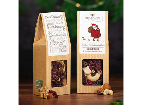 Weihnachts-Edition - Faltschachtel - Edelnüsse & Cranberries