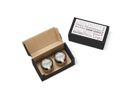 Geschenkkarton mit 2 Weihnachts-Spezialitäten im Glas