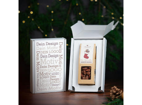 Geschenkkarton mit 1 Premium Snack - Weihnachts-Edition