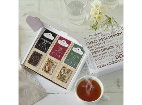Geschenkkarton mit 3 Tee Spezialitäten