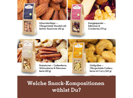 Geschenkkarton mit 4 Premium Snacks