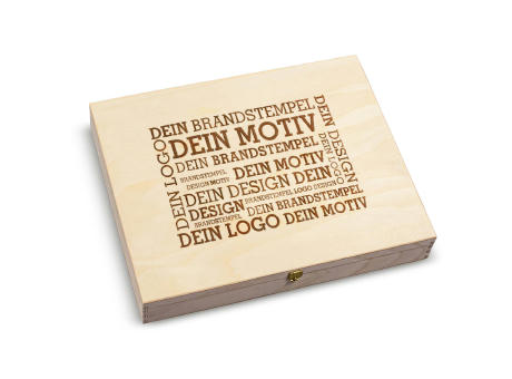 8 Premium Snacks in der Birkenholzbox