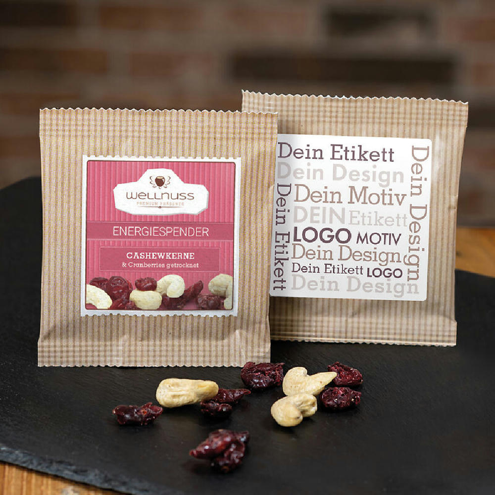 Premium Flowpack - energiespender - Cranberries  & Cashewkerne