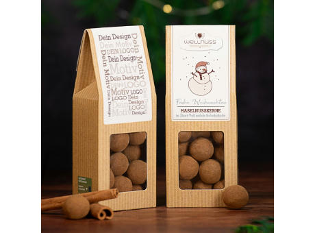 Weihnachts-Edition - Faltschachtel - Haselnusskerne in Zimtvollmilch