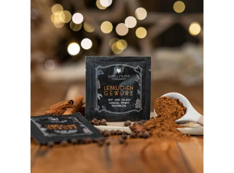 Portionsbeutel Glühwein - oder Lebkuchengewürz (10g) in der Klappkarte