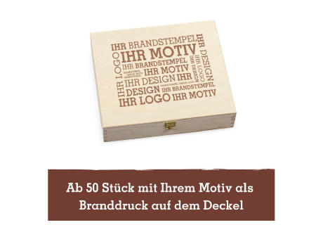 8 Premium Snacks in der Birkenholzbox