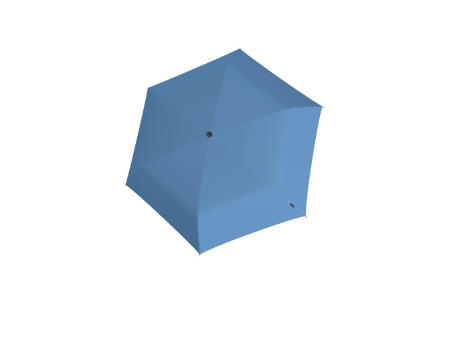 Knirps US.050 ultra light slim manual, blue with black UV coating and heat shield