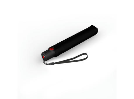 Knirps U.200 ultra light duomatic, black with black UV coating and heat shield