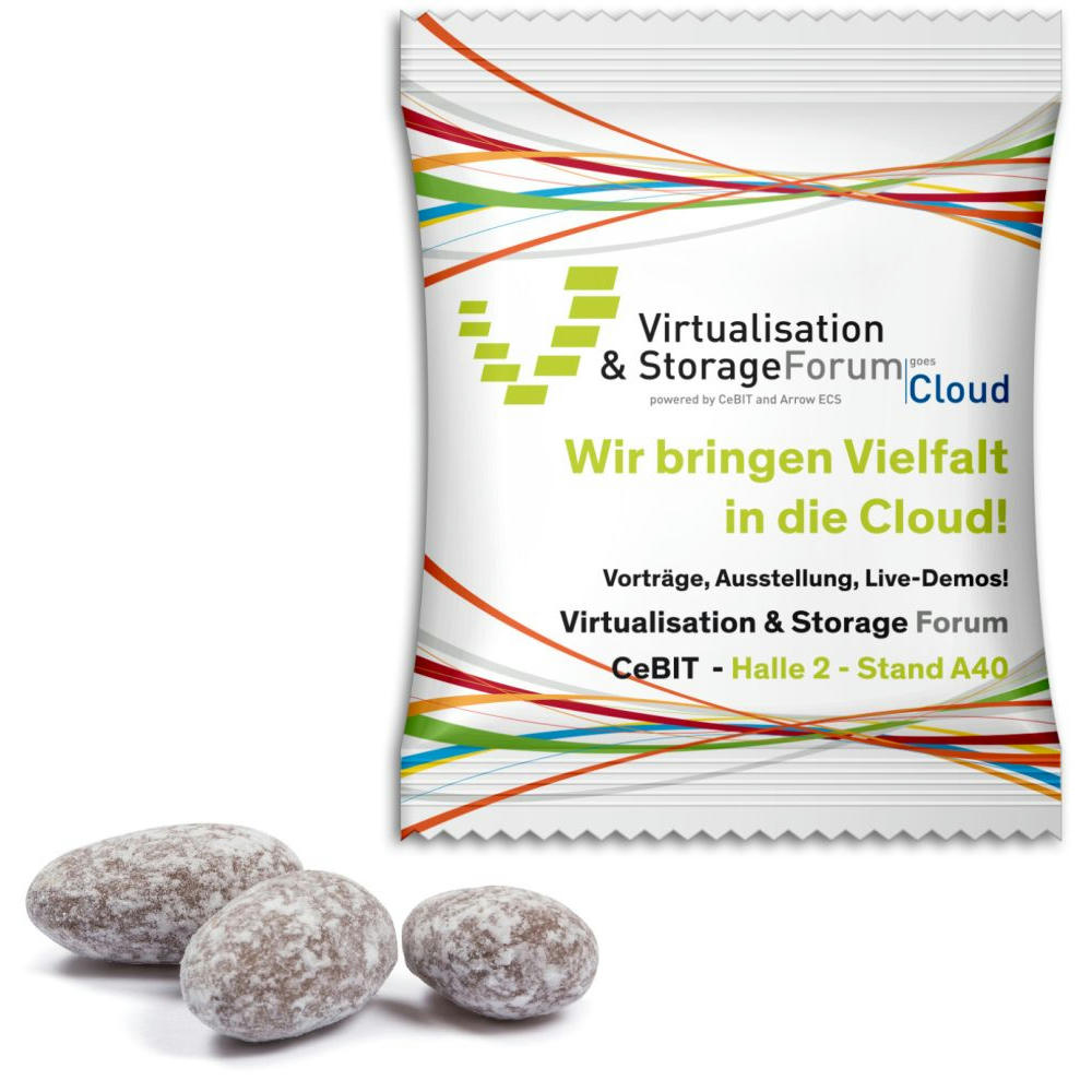 Mandeln im Werbetütchen