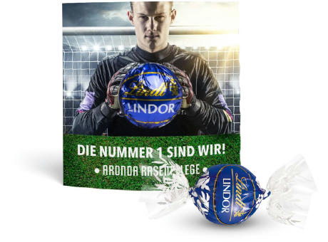 Lindt Lindor Kugel in Werbekartonage