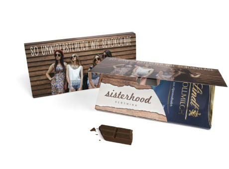 Lindt Schokoladentafel in Mailingmappe