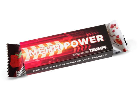 Powerbar Energy Riegel im Werbeschuber