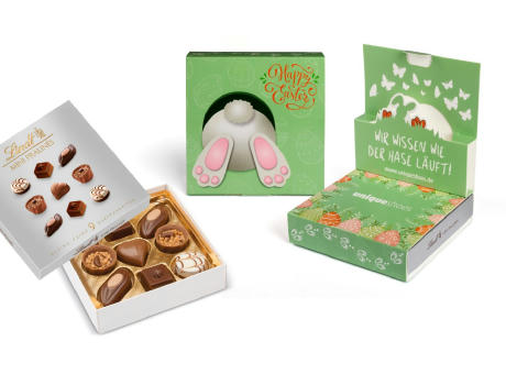 Lindt Mini Pralinés in Oster Pop-Up Kartonage
