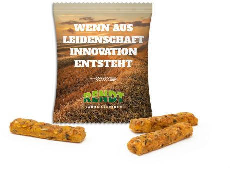 Rustini Vollkorn Sticks im Werbetütchen