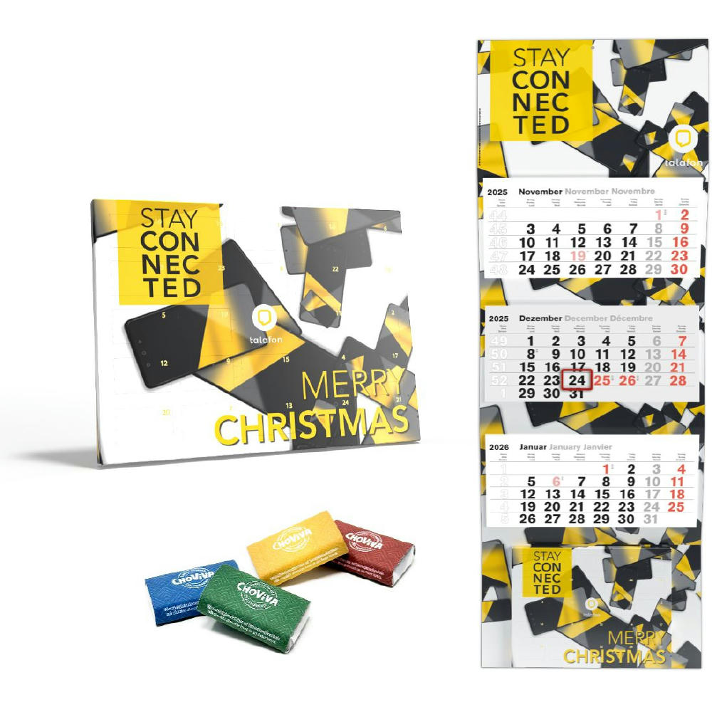 Jahreskalender mit Adventskalender