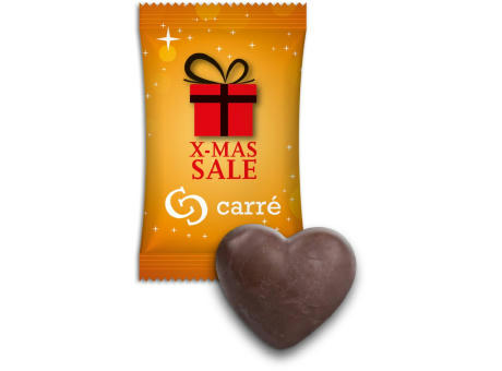 Lebkuchenherz im Werbetütchen