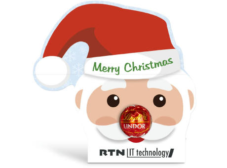 Lindt Lindor Kugel in Werbekartonage "Santa Claus"