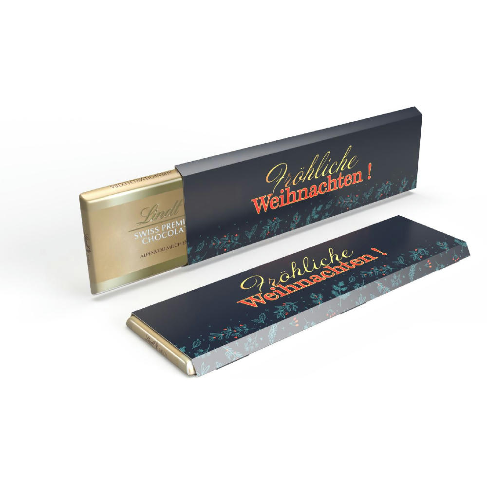 Lindt Alpenvollmilch Extra Tafel im Werbeschuber