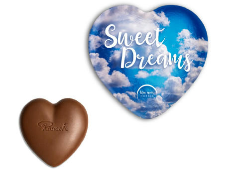 "Rausch Plantagen" Schokoladen-Herz im individuellen Alu-Wickler