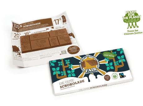 Die Gute Schokolade im individuellen Werbewickler