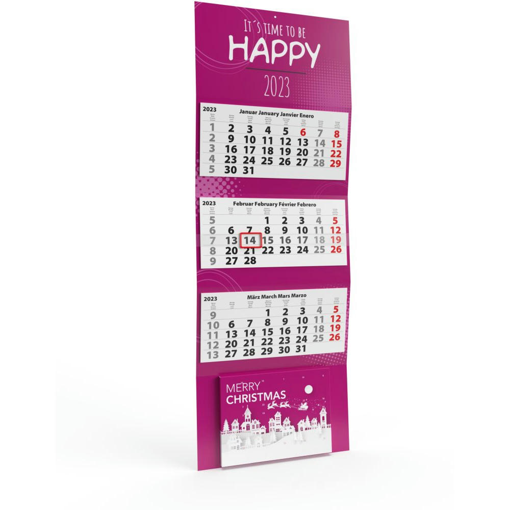 Jahreskalender mit Adventskalender