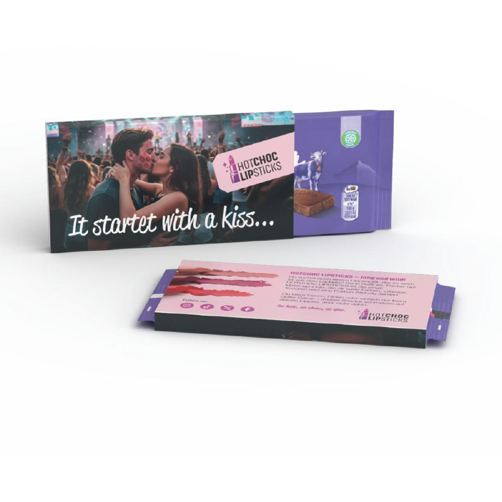 Milka die kleine Alpenmilch in Werbekartonage