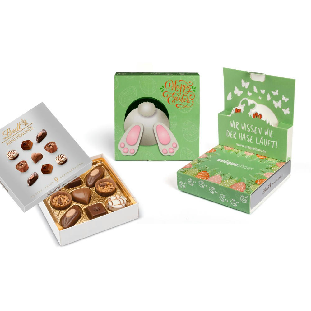 Lindt Mini Pralinés in Oster Pop-Up Kartonage