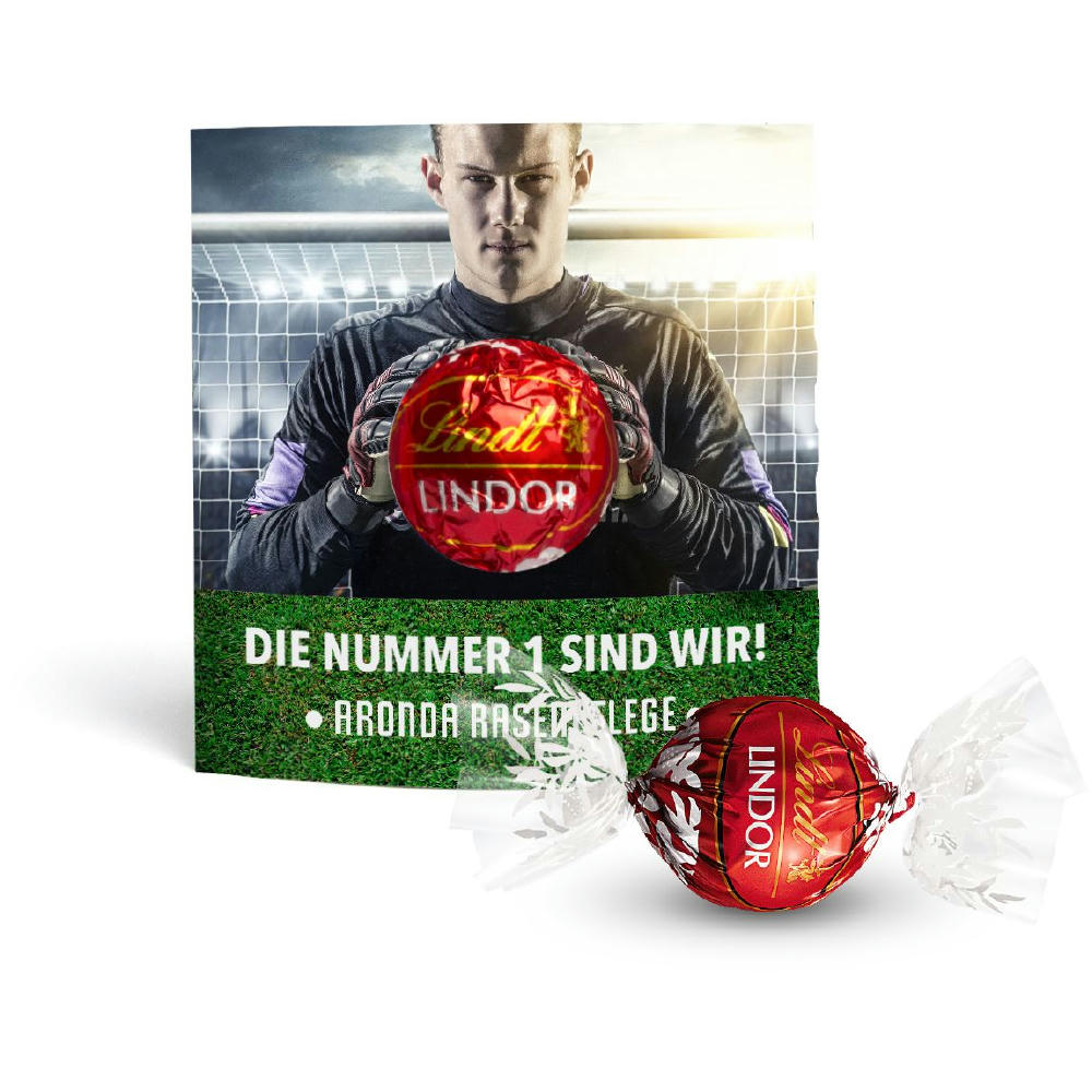 Lindt Lindor Kugel in Werbekartonage