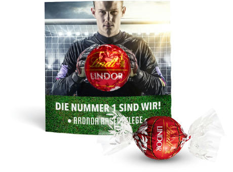 Lindt Lindor Kugel in Werbekartonage