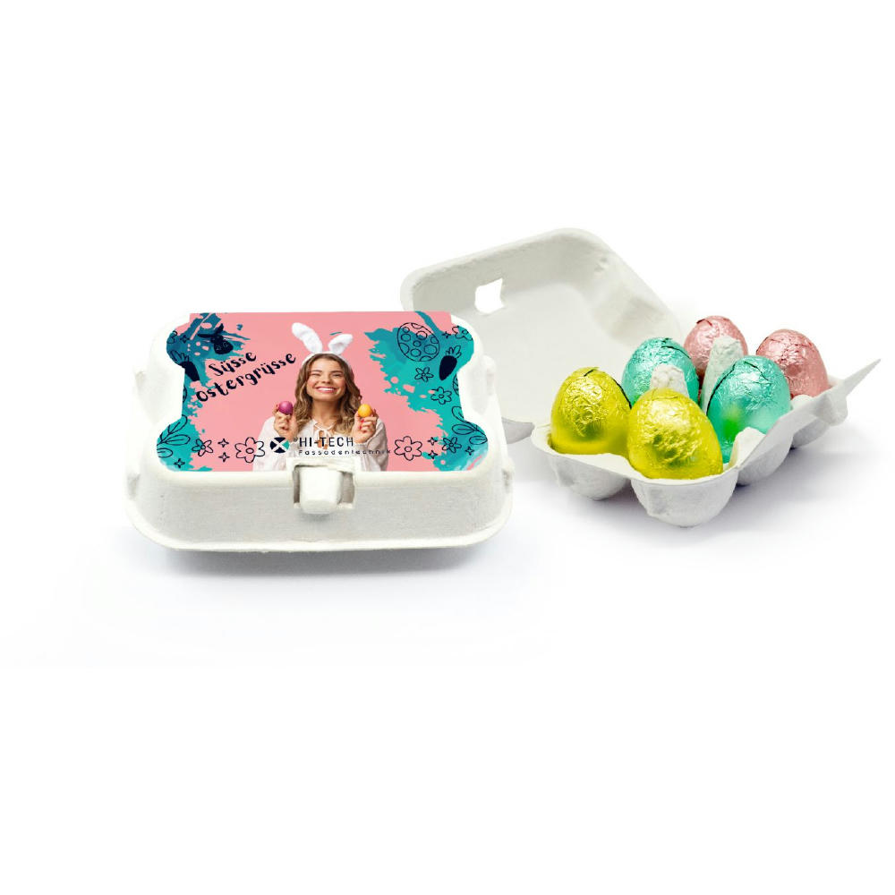 6er Schoko Ostereier