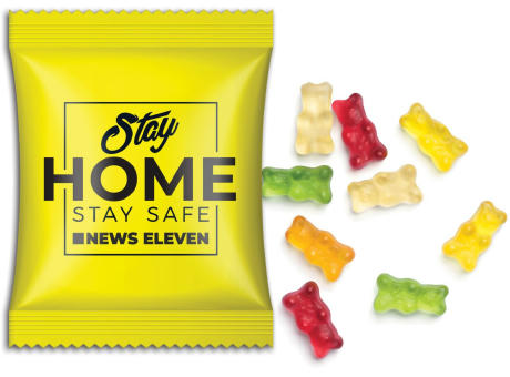 Mini-Gummibärchen vegan im Werbetütchen