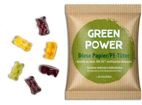 Fruchtsaftbärchen im Werbetütchen