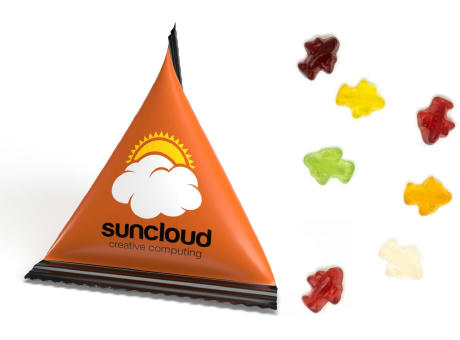 Mini Tetraeder Fruchtgummi