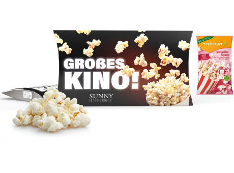 Mikrowellen-Popcorn in Werbekartonage