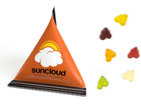 Mini Tetraeder Fruchtgummi