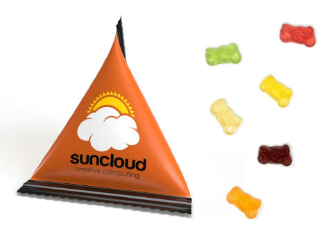 Mini Tetraeder Fruchtgummi