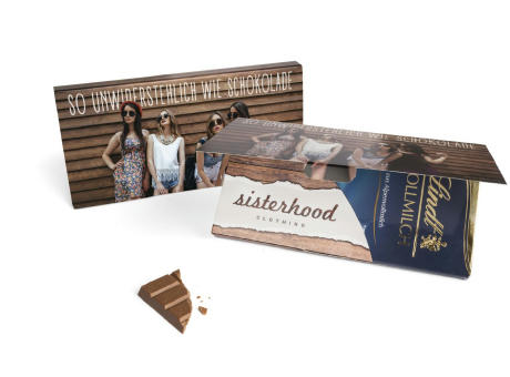 Lindt Schokoladentafel in Werbekartonage