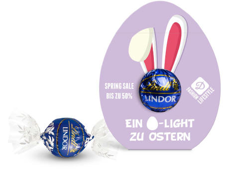 Lindt Lindor Kugel in Werbekartonage "Osterei"