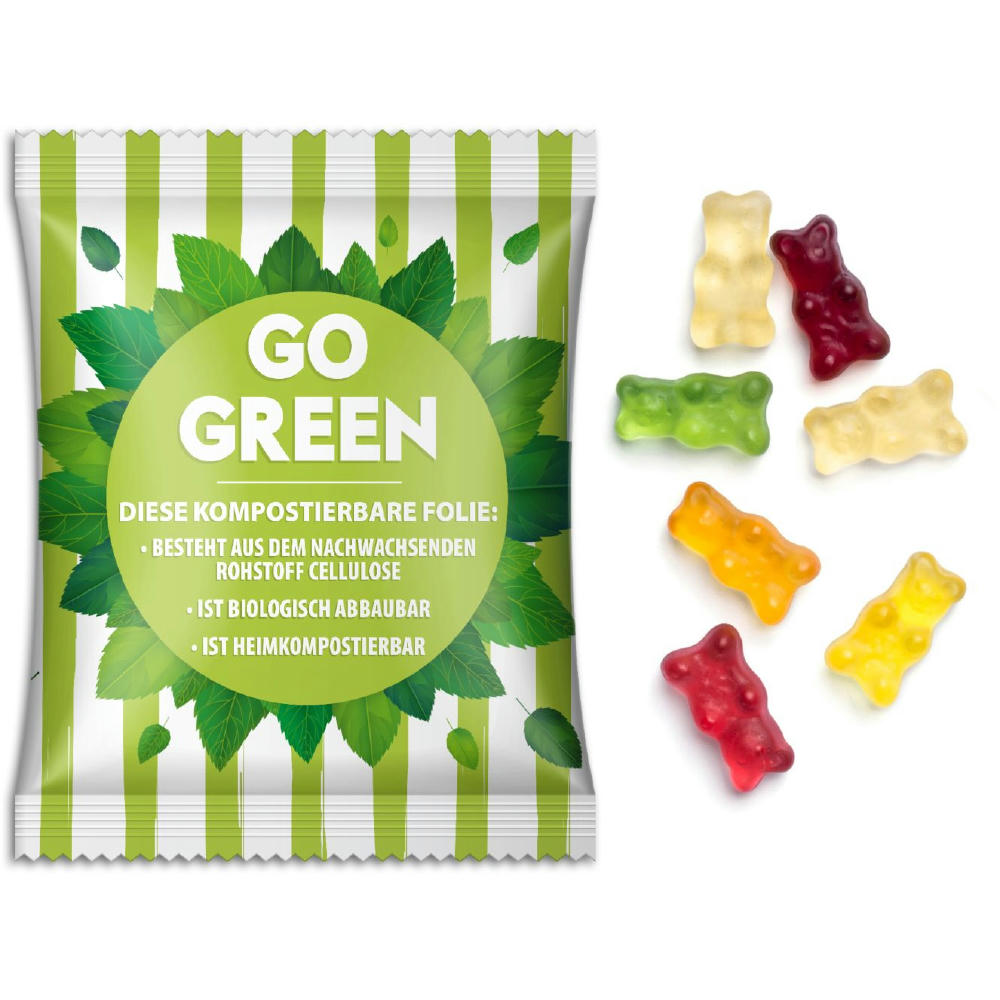 Gummibärchen im Werbetütchen