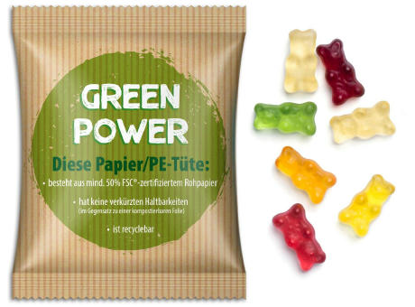 Gummibärchen im Werbetütchen