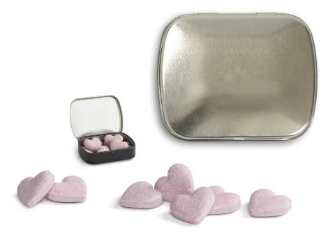 Brauseherzen in Mini Nostalgiedose