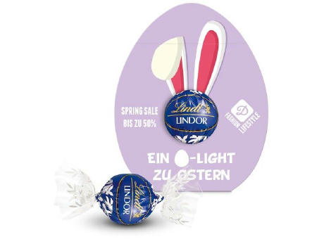 Lindt Lindor Kugel in Werbekartonage "Osterei"