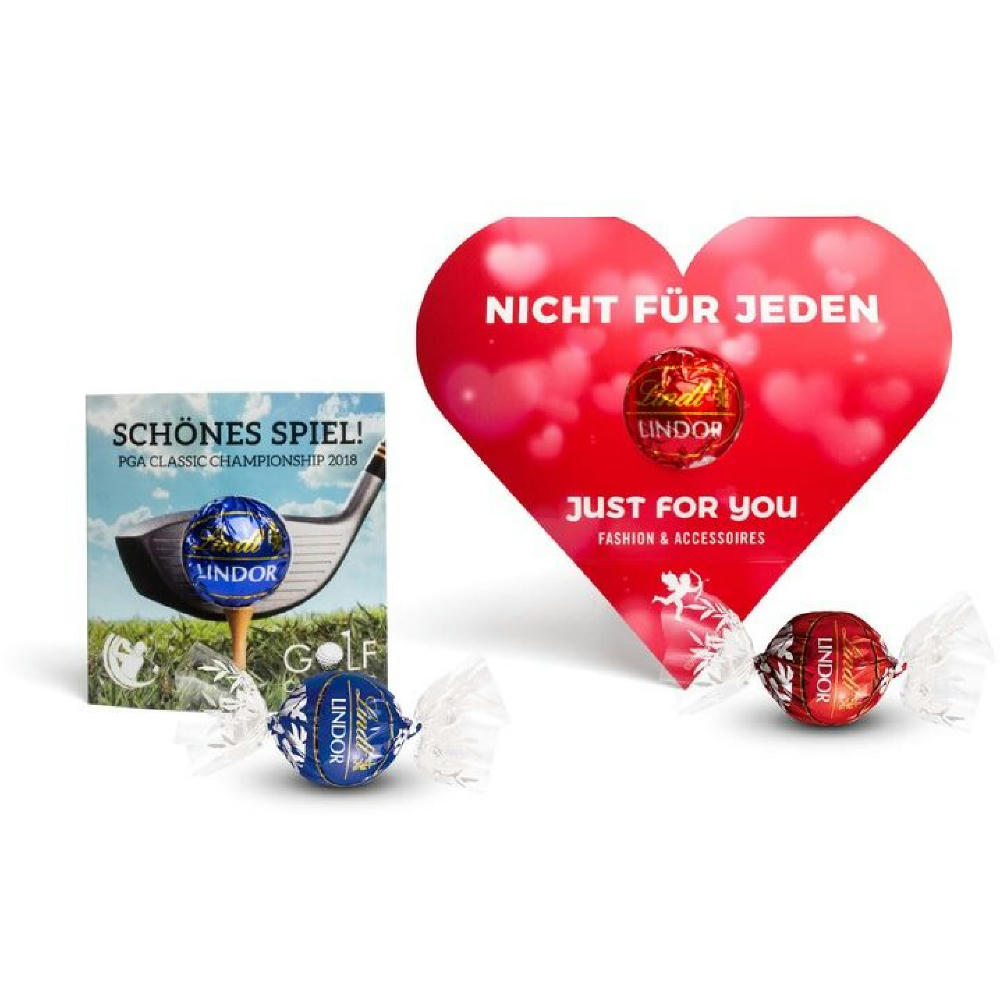 Lindt Lindor Kugel in Werbekartonage