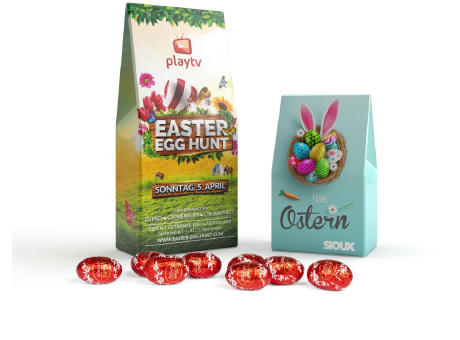 Lindt Lindor Ostereier in Mini-Standboden-Kartonage